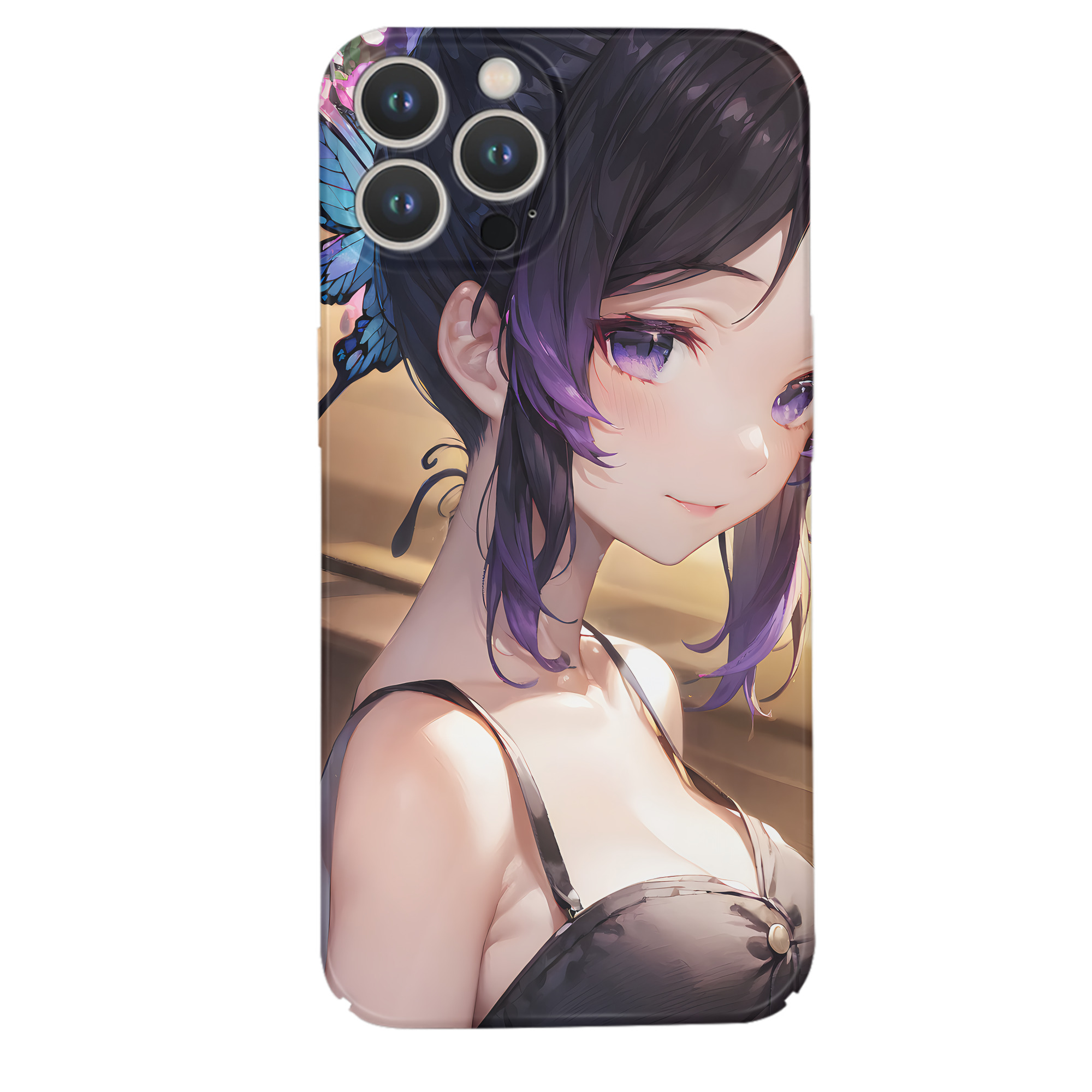 （画像用） 鬼滅の刃（きめつのやいば）蟲柱-胡蝶 しのぶ／こちょう しのぶ Kochou Shinobu 【iPhone 14シリーズ対応】ハードケース